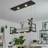 Suspension Quirihue LED Noir, Blanc, 6 lumières