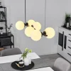 Suspension Rascoupet Noir, 6 lumières