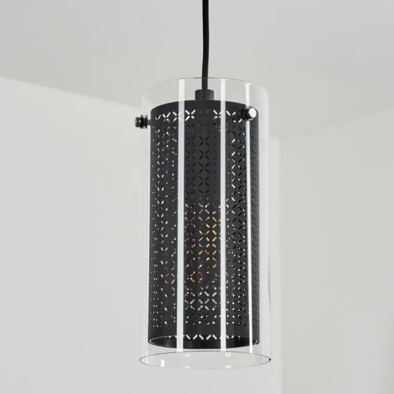 Suspension Rasperden Noir, 1 lumière