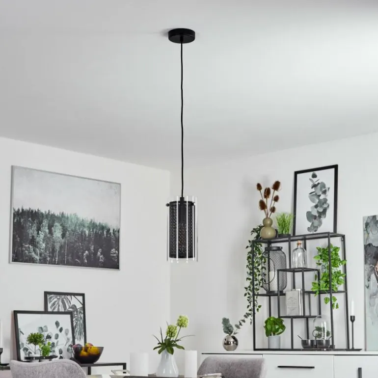 Suspension Rasperden Noir, 1 lumière