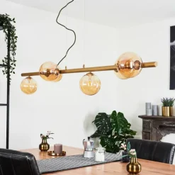Suspension Remaisnil Laiton, 6 lumières