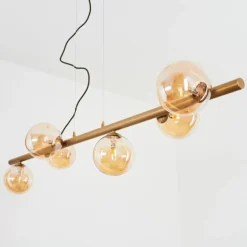 Suspension Remaisnil Laiton, 6 lumières
