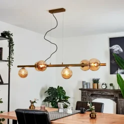 Suspension Remaisnil Laiton, 6 lumières