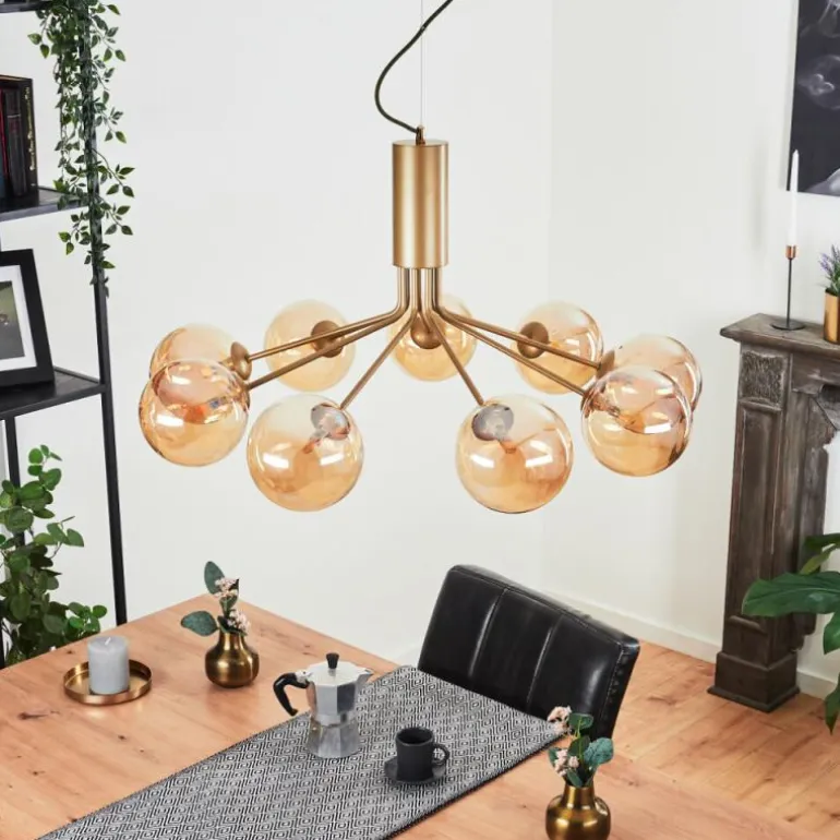 Suspension Remaisnil Laiton, 9 lumières
