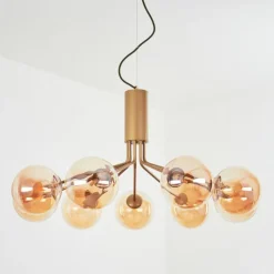 Suspension Remaisnil Laiton, 9 lumières