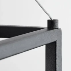 Suspension Sarniguet Noir, 4 lumières