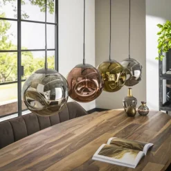 Suspension Stellar Anthracite, 4 lumières