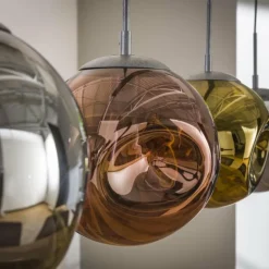 Suspension Stellar Anthracite, 4 lumières