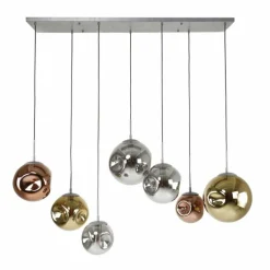 Suspension Stellar Anthracite, 7 lumières