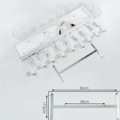 Suspension Ventosa Blanc, 9 lumières