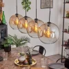 Suspension - Verre 30 cm Koyoto Ambre, Clair, 4 lumières