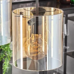 Suspension - Verre 20 cm Parane Ambre, 3 lumières