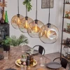 Suspension - Verre 30 cm Ripoll Ambre, Clair, 4 lumières