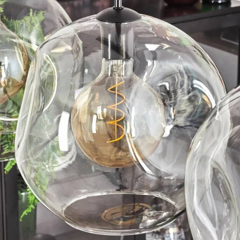Suspension - Verre 30 cm Ripoll Clair, 4 lumières