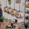 Suspension - Verre 30 cm Ripoll Fumé, 4 lumières