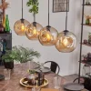 Suspension - Verre 25 cm Ripoll Ambre, 4 lumières