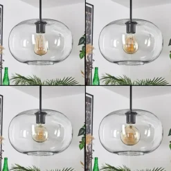 Suspension - Verre 30 cm Ripoll Clair, 4 lumières
