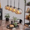 Suspension - Verre Apedo Ambre, 4 lumières