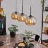 Suspension - Verre Apedo Ambre, 3 lumières