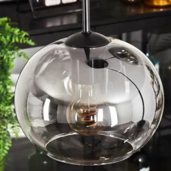 Suspension - Verre Apedo Clair, Fumé, 3 lumières