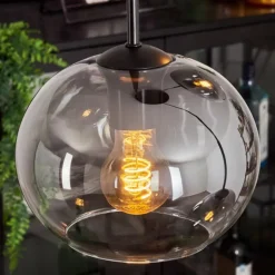 Suspension - Verre Apedo Clair, Fumé, 3 lumières