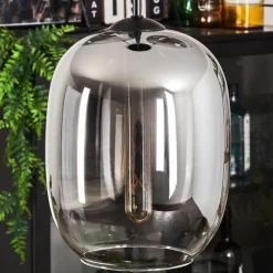 Suspension - Verre Apedo Clair, Fumé, 3 lumières