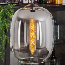 Suspension - Verre Apedo Clair, Fumé, 3 lumières