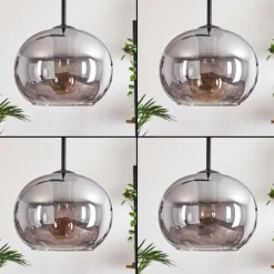 Suspension - Verre Apedo Fumé, 3 lumières