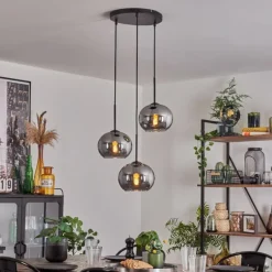 Suspension - Verre Apedo Fumé, 3 lumières