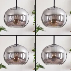 Suspension - Verre Apedo Fumé, 3 lumières