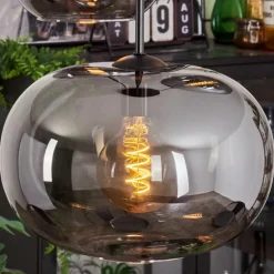 Suspension - Verre Apedo Fumé, 3 lumières