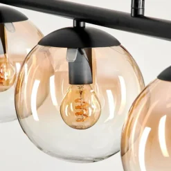 Suspension - Verre Gastor Ambre, Clair, 3 lumières