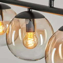 Suspension - Verre Gastor Ambre, Clair, 3 lumières