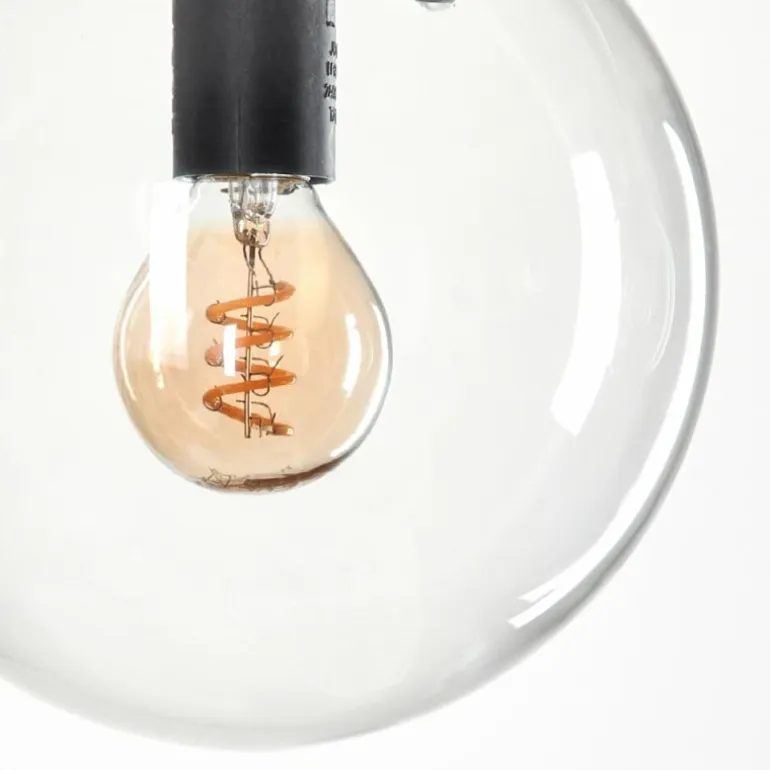 Suspension - Verre Gastor Clair, 5 lumières