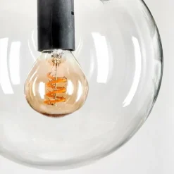 Suspension - Verre Gastor Clair, 3 lumières