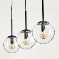 Suspension - Verre Gastor Clair, 3 lumières