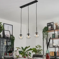 Suspension - Verre Gastor Clair, 3 lumières