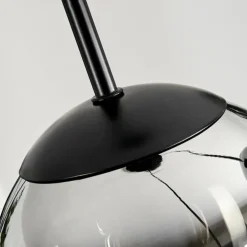 Suspension - Verre Gastor Chrome, Clair, Fumé, 3 lumières