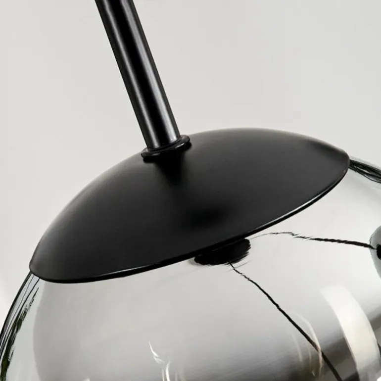 Suspension - Verre Gastor Chrome, Clair, Fumé, 3 lumières