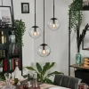 Suspension - Verre Gastor Clair, 3 lumières