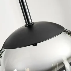 Suspension - Verre Gastor Chrome, Clair, Fumé, 1 lumière
