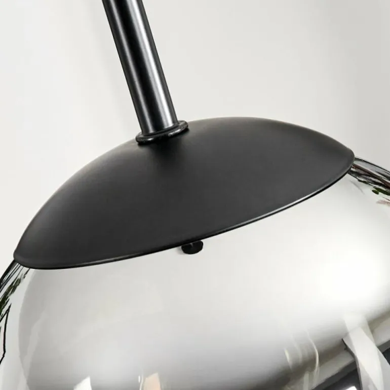 Suspension - Verre Gastor Chrome, Clair, Fumé, 1 lumière