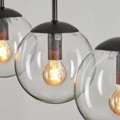 Suspension - Verre Gastor Clair, 5 lumières