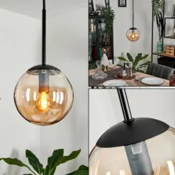 Suspension - Verre Gastor Ambre, 1 lumière