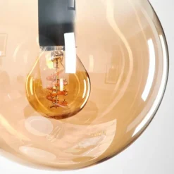 Suspension - Verre Gastor Ambre, 1 lumière