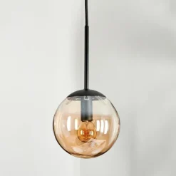 Suspension - Verre Gastor Ambre, 1 lumière