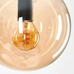 Suspension - Verre Gastor Ambre, 4 lumières