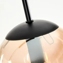 Suspension - Verre Gastor Ambre, Clair, 4 lumières