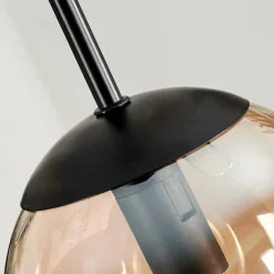 Suspension - Verre Gastor Ambre, Clair, 3 lumières