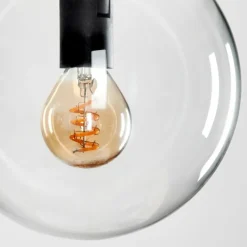 Suspension - Verre Gastor Noir, 1 lumière
